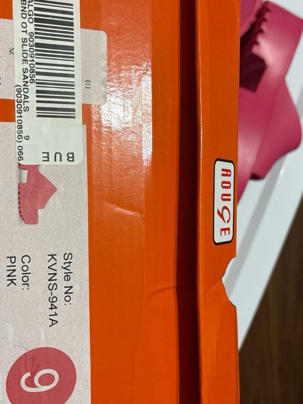 Rouge Helium Bright Pink Slide Sandals for Women